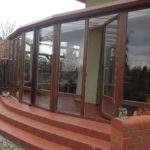 zadaszony taras - wyjście na ogród