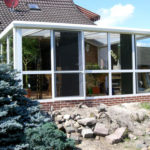 ogród zimowy cegła