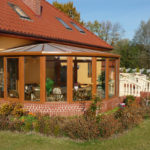 okrągły ogród zimowy