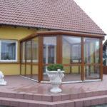 ogród zimowy - marmurowe lwy